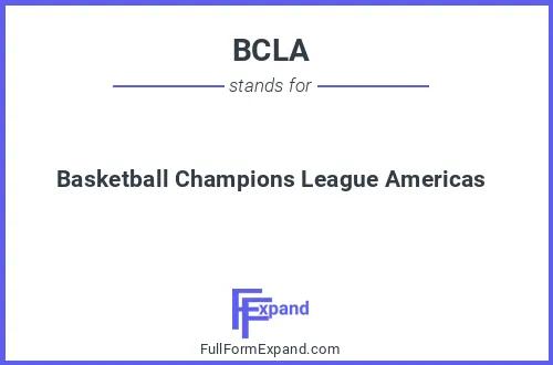 Full form of BCLA