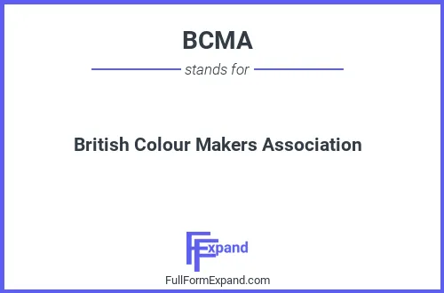 Full form of BCMA