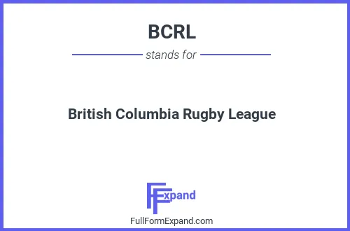 Full form of BCRL