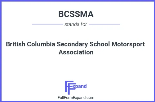 Full form of BCSSMA