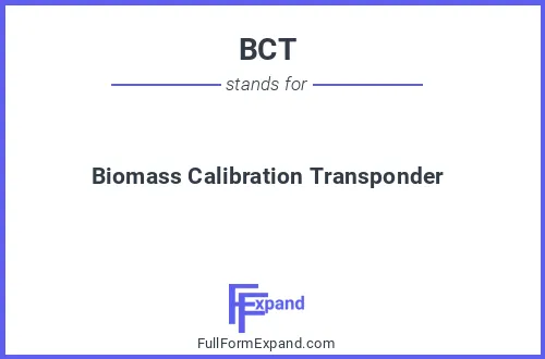 Full form of BCT