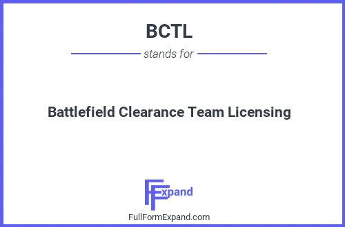 Full form of BCTL