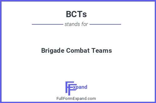 Full form of BCTs