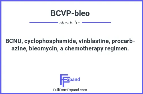 Full form of BCVP-bleo