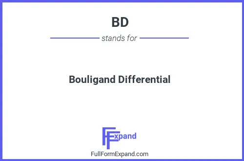 Full form of BD