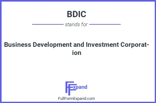 Full form of BDIC