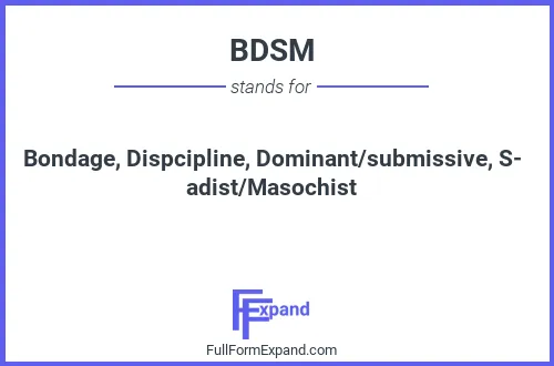 Full form of BDSM