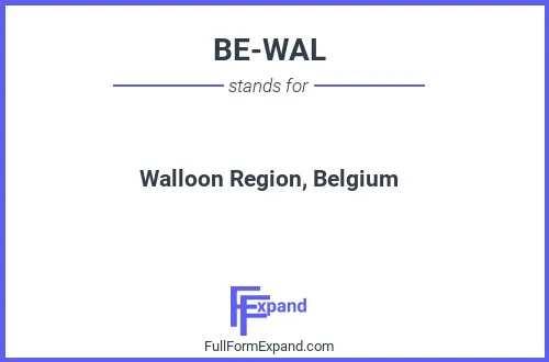 Full form of BE-WAL