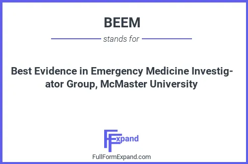 Full form of BEEM