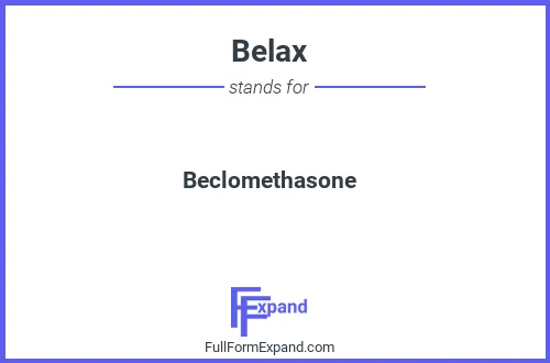 Full form of Belax
