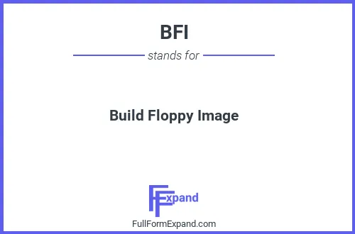 Full form of BFI