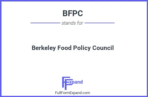 Full form of BFPC