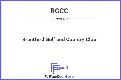 Full form of BGCC