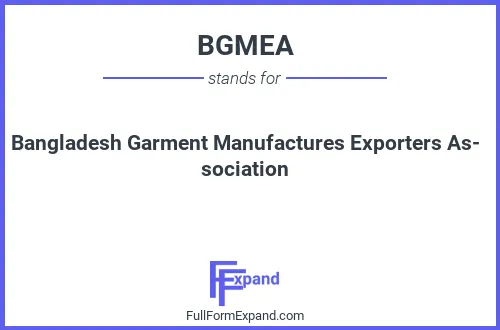 Full form of BGMEA