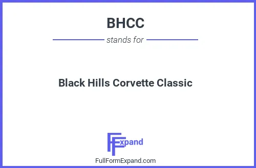 Full form of BHCC