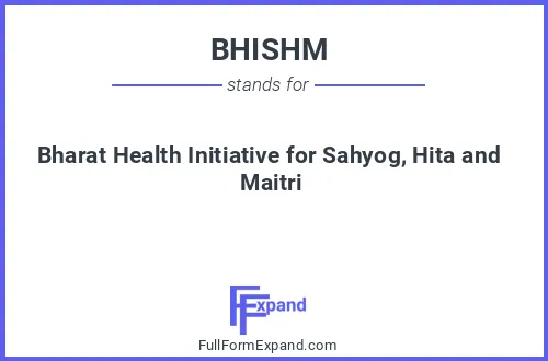 Full form of BHISHM