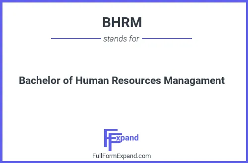 Full form of BHRM
