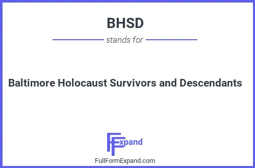 Full form of BHSD