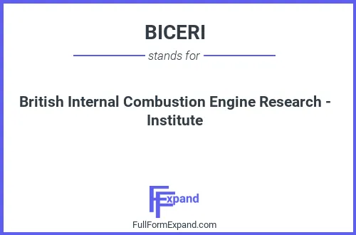 Full form of BICERI