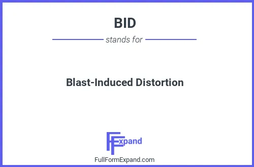 Full form of BID