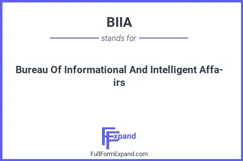 Full form of BIIA