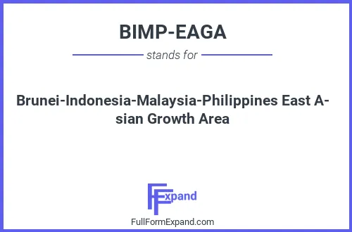 Full form of BIMP-EAGA