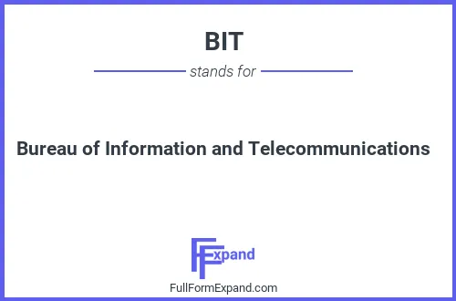 Full form of BIT