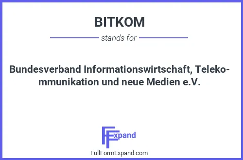 Full form of BITKOM