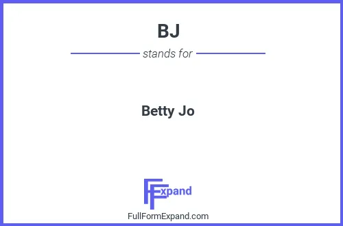 Full form of BJ