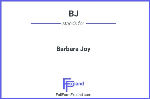 Full form of BJ