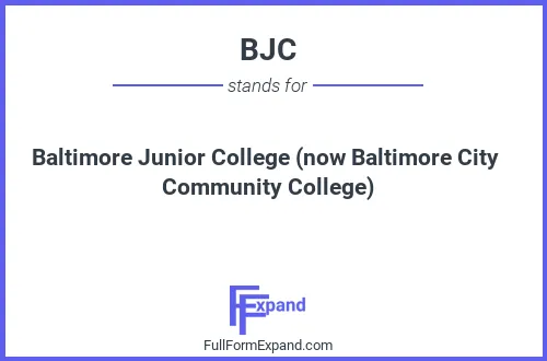 Full form of BJC