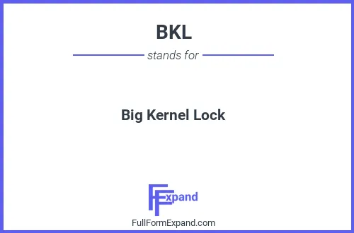 Full form of BKL