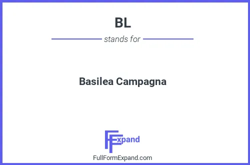 Full form of BL