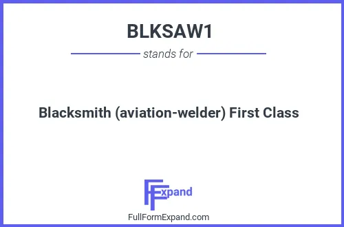Full form of BLKSAW1