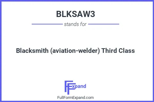 Full form of BLKSAW3