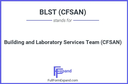 Full form of BLST (CFSAN)