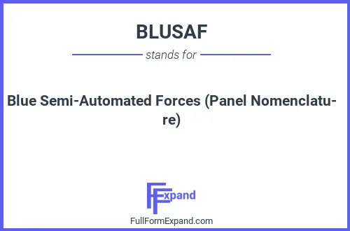 Full form of BLUSAF