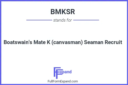 Full form of BMKSR