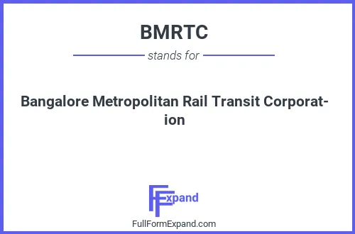 Full form of BMRTC