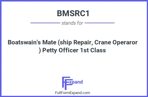 Full form of BMSRC1