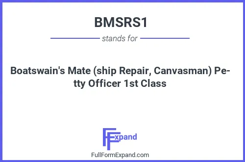 Full form of BMSRS1