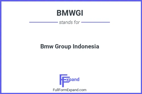 Full form of BMWGI
