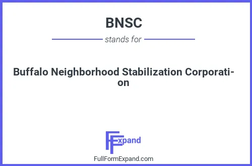 Full form of BNSC