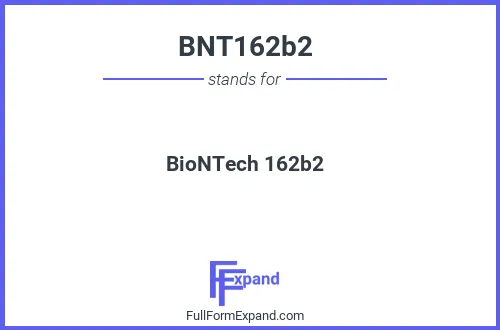 Full form of BNT162b2