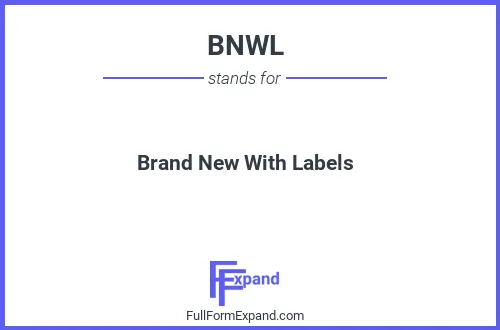 Full form of BNWL