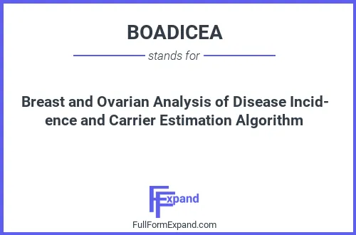 Full form of BOADICEA