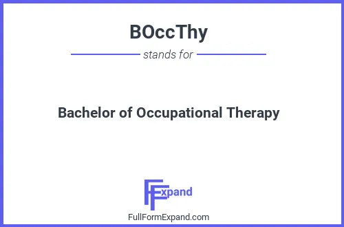 Full form of BOccThy