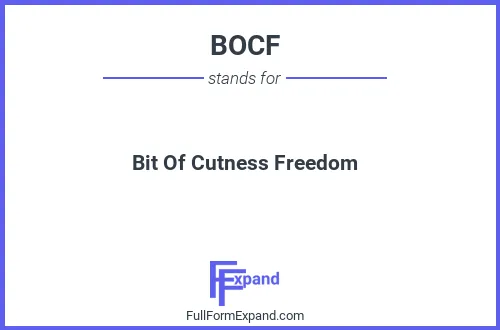 Full form of BOCF