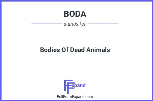 Full form of BODA