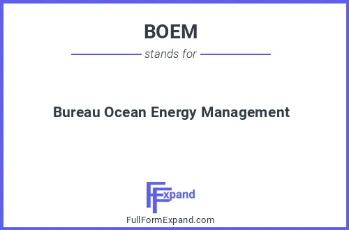 Full form of BOEM